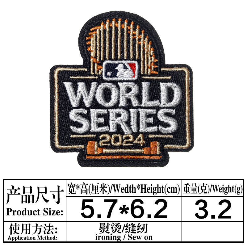 Wholesale  Embroidered Cloth Stickers Adhesive Back Sports Embroidered Cloth Stickers